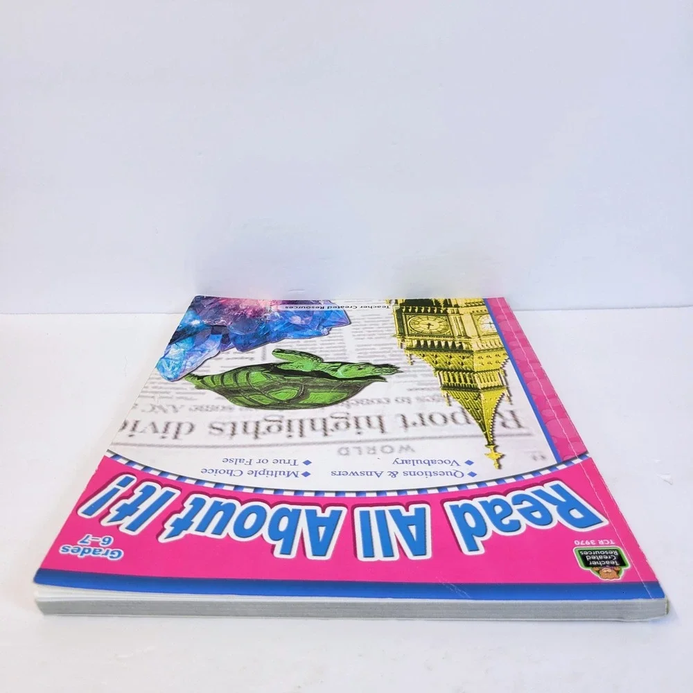 Teacher Created Resources Read All About It! Workbook Grades 6-7 TCR 3970 Book